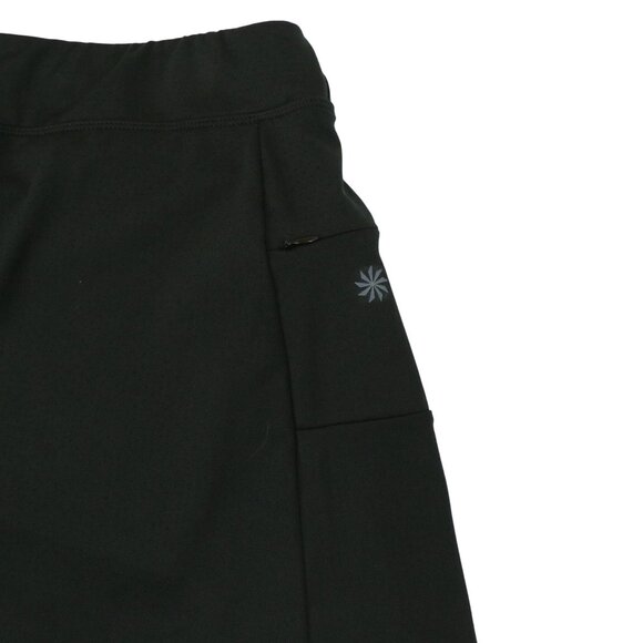 Athleta Solid Black Skort Skirt w/ Built-in Shorts L - Picture 2 of 5